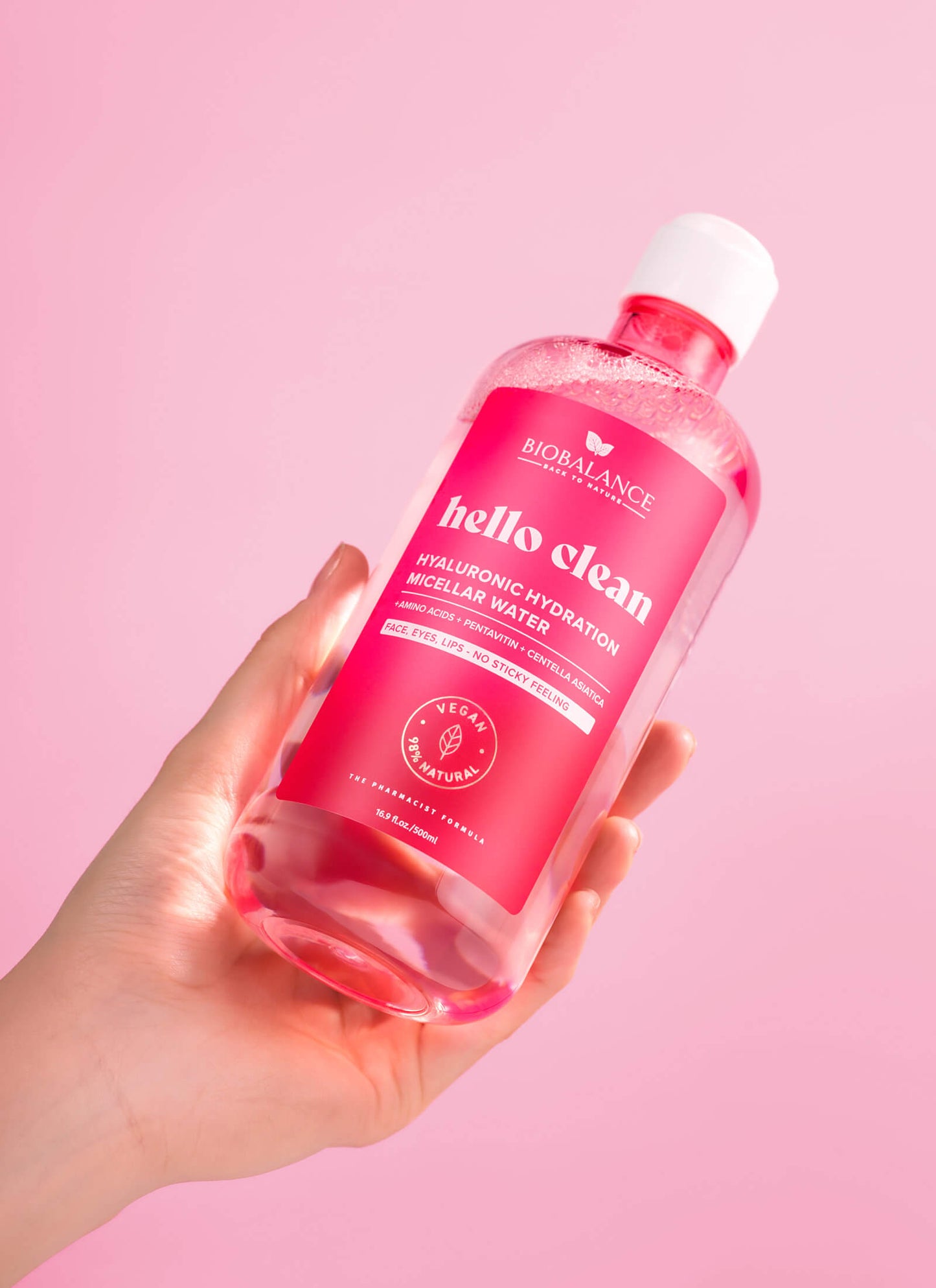 Hello Clean Hyaluronic Hydration Micellar Water (500ml)