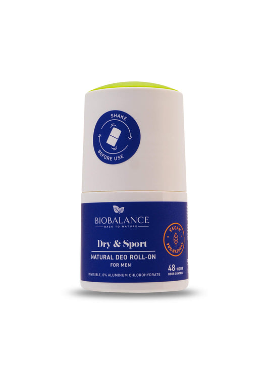 Dry & Sport Natural Deodorant Roll-On (50ml)