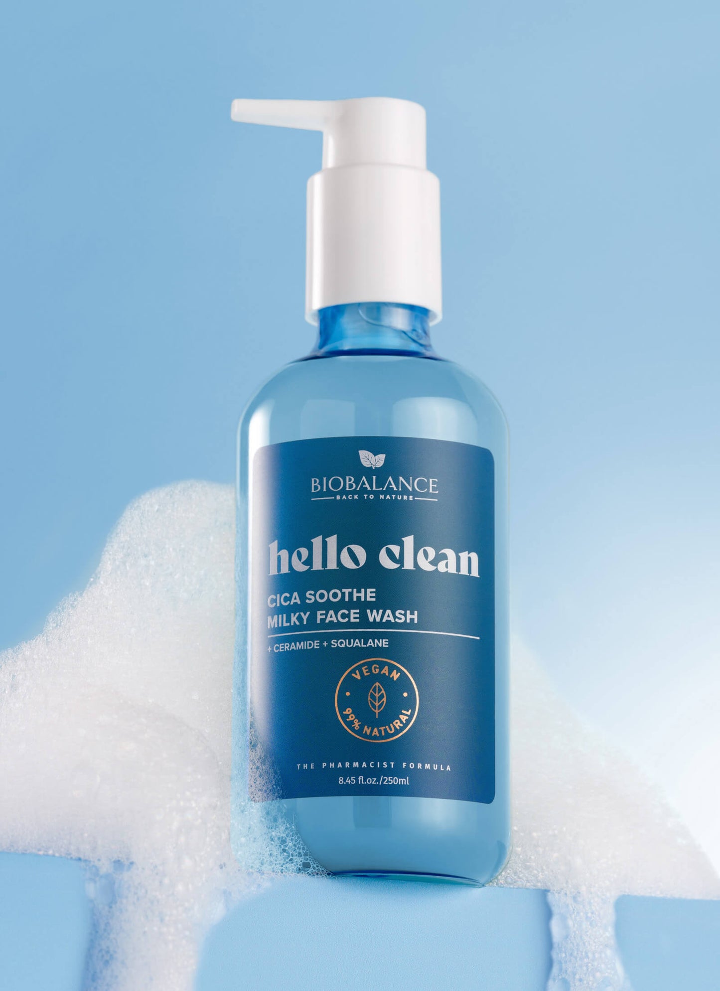 Hello Clean Cica Soothe Milky Face Wash (250ml)