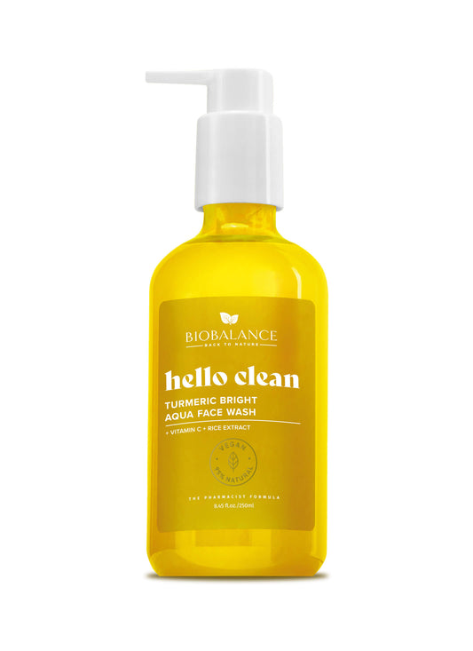Hello Clean Turmeric Bright Aqua Face Wash (250ml)