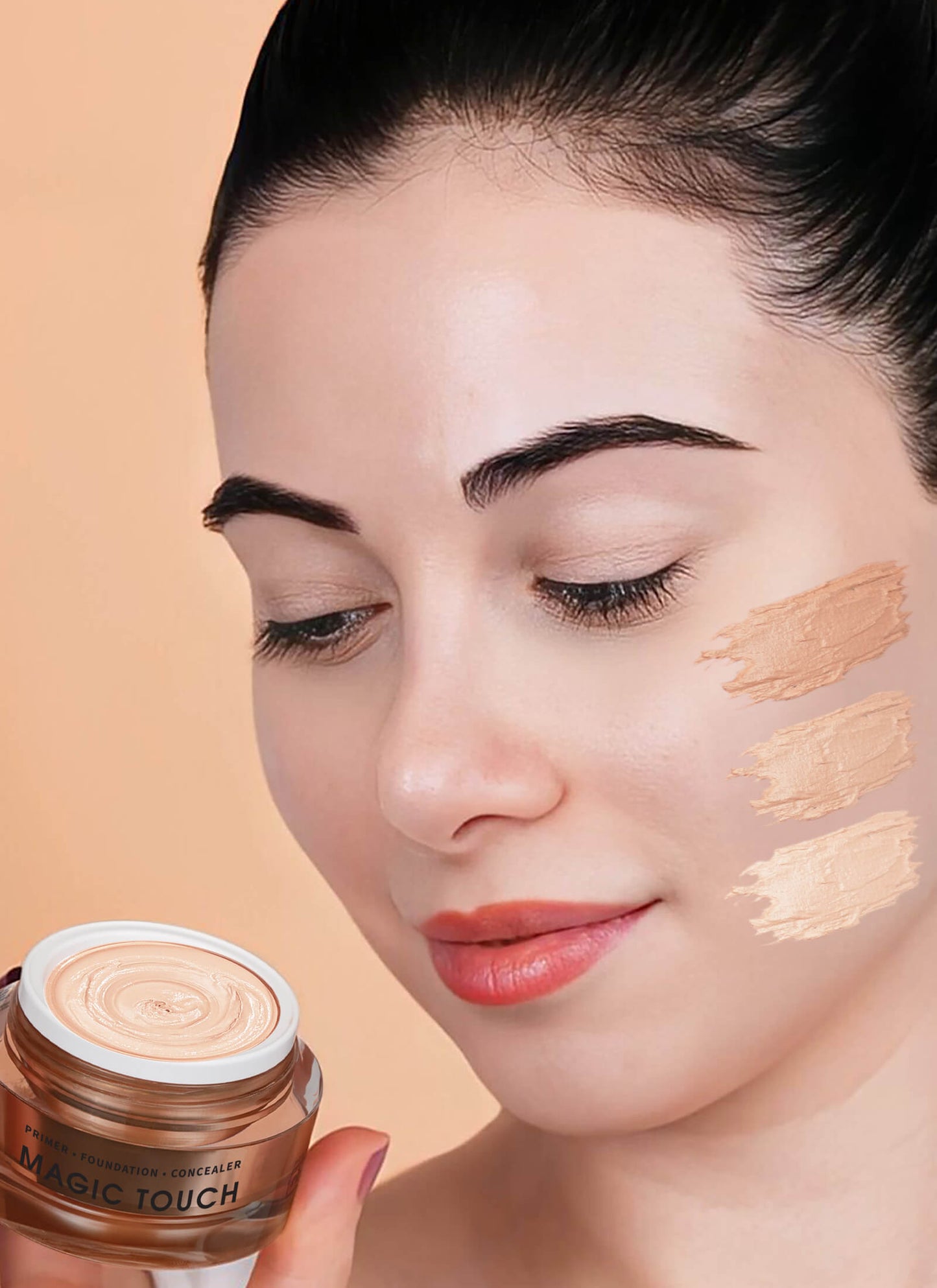 Magic Touch Primer - Foundation - Concealer Original Medium Tone (30ml)