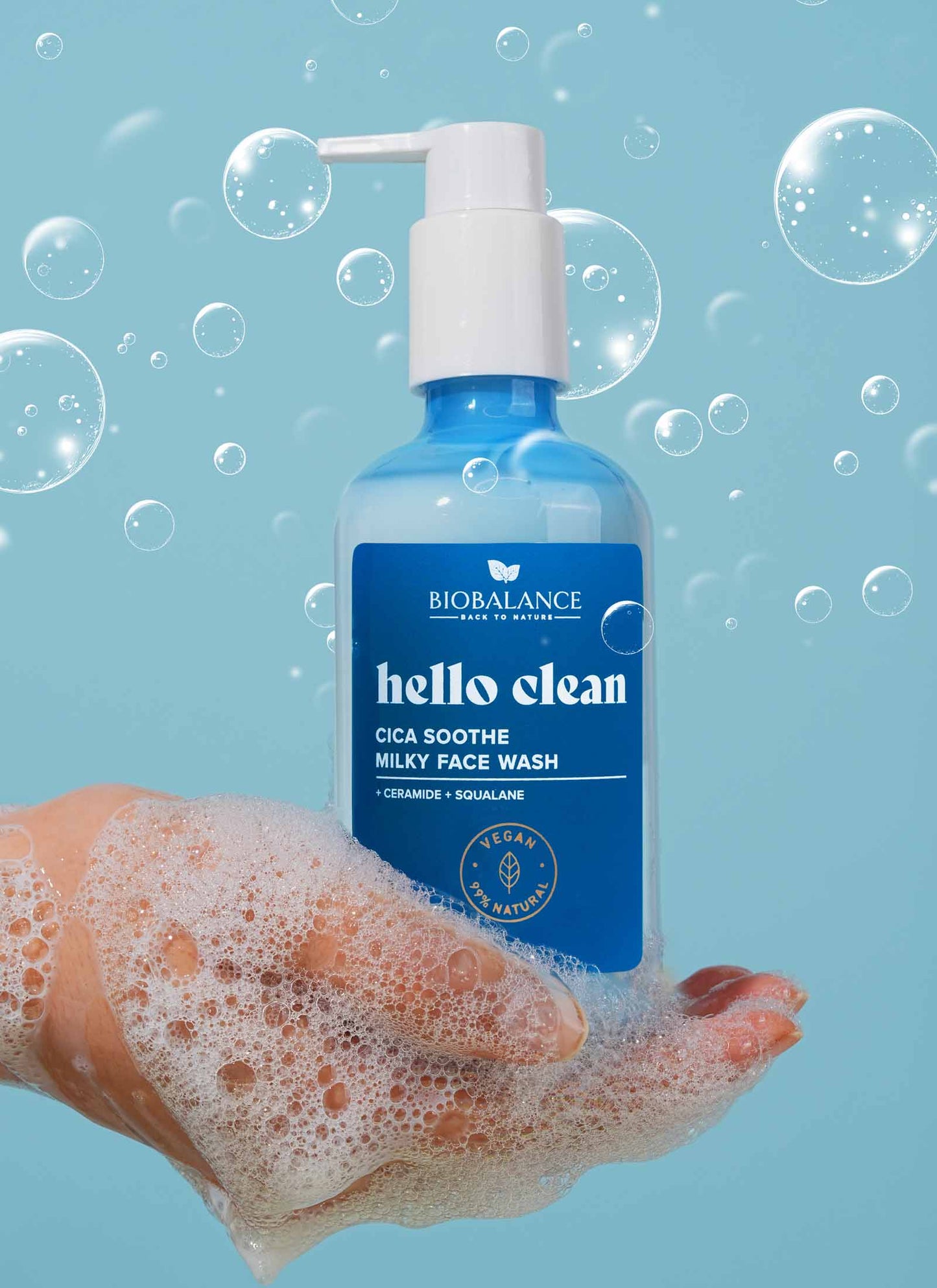 Hello Clean Cica Soothe Milky Face Wash (250ml)