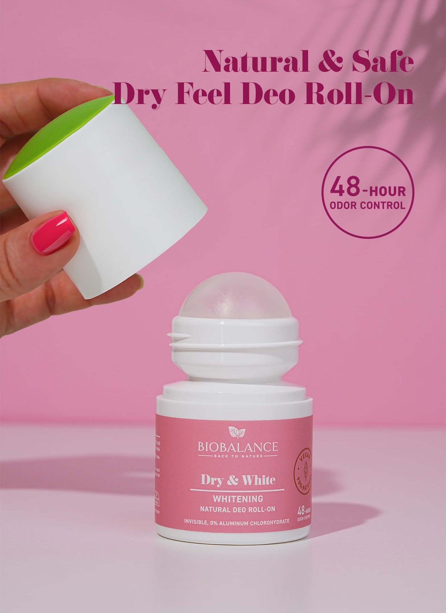 Dry & White Whitening Natural Deodorant Roll-On (50ml)
