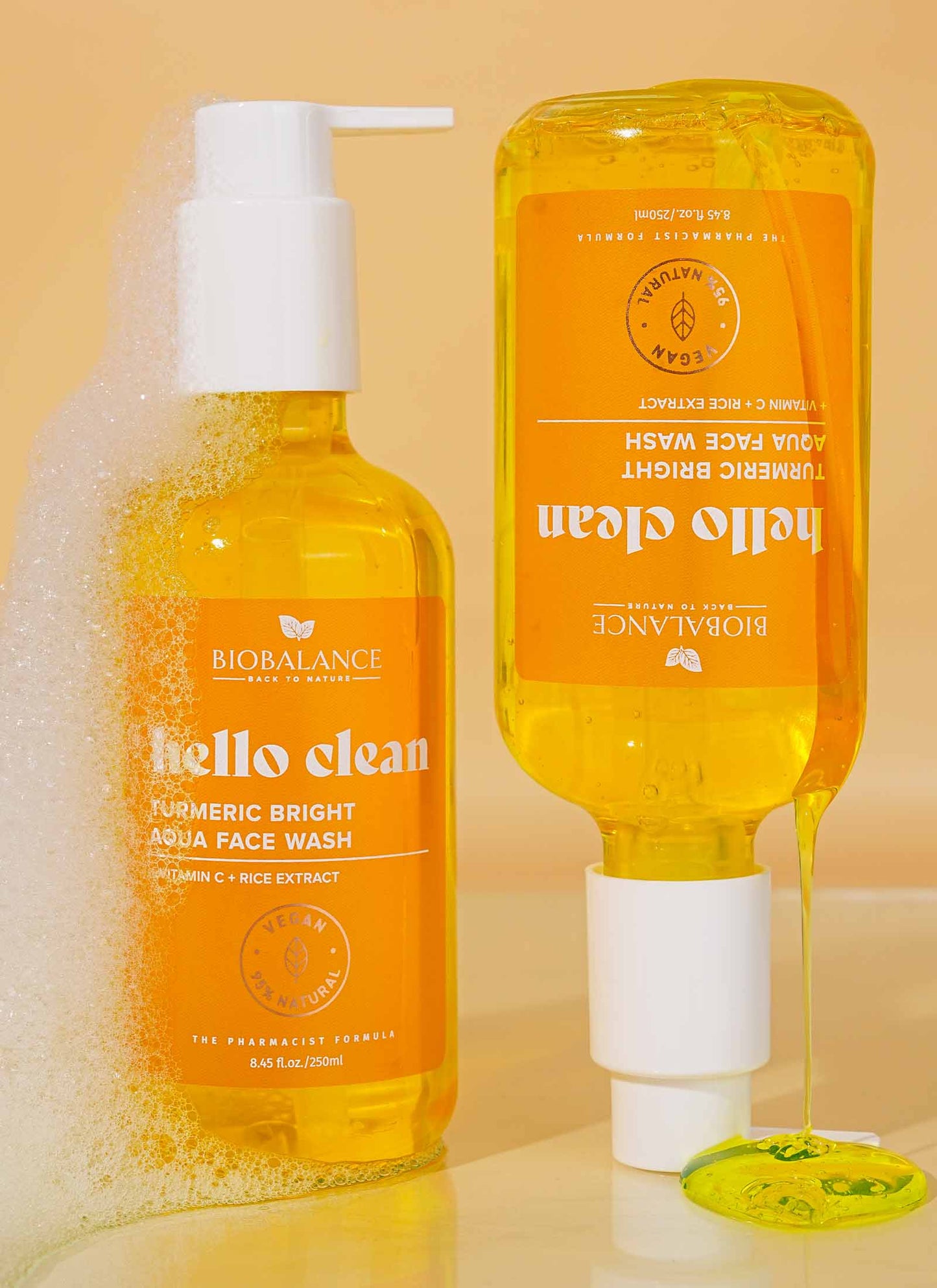 Hello Clean Turmeric Bright Aqua Face Wash (250ml)